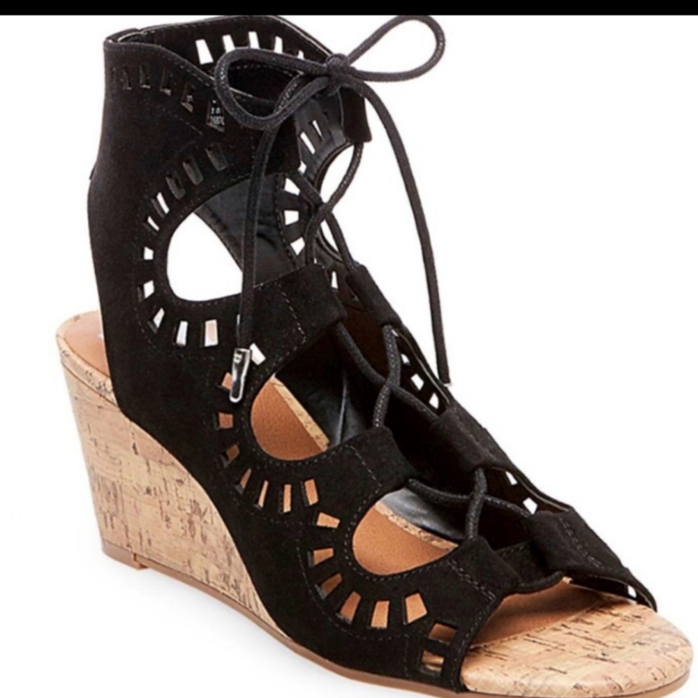 Dolce Vita dv Marybeth Cork Wedge Gladiator